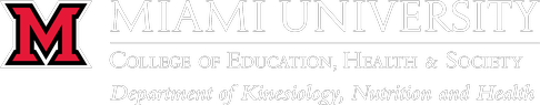 Miami University Department of Kinesiology, Nutrition and Health Logo